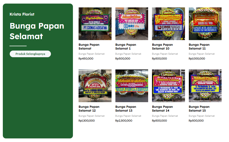 Bunga Papan Selamat 10